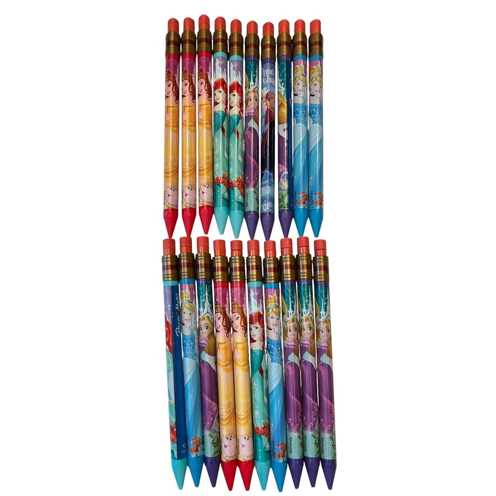 NEW Paper Mate Disney Princess Mechanical Pencils 20ct Ariel Belle Random Lot